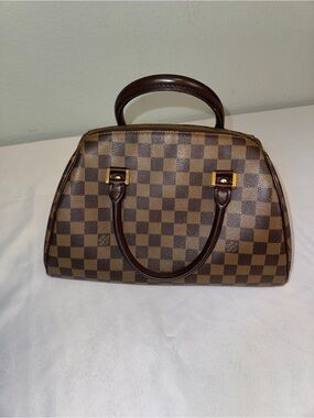 Authentic Louis Vuitton LV  Damier Ebene Ribera Handbag MM